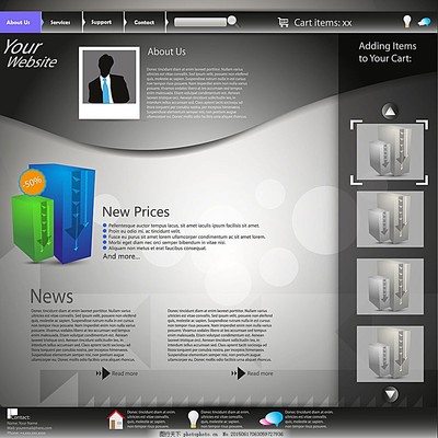 商務網(wǎng)頁模板 高效構建專業(yè)網(wǎng)站的基石